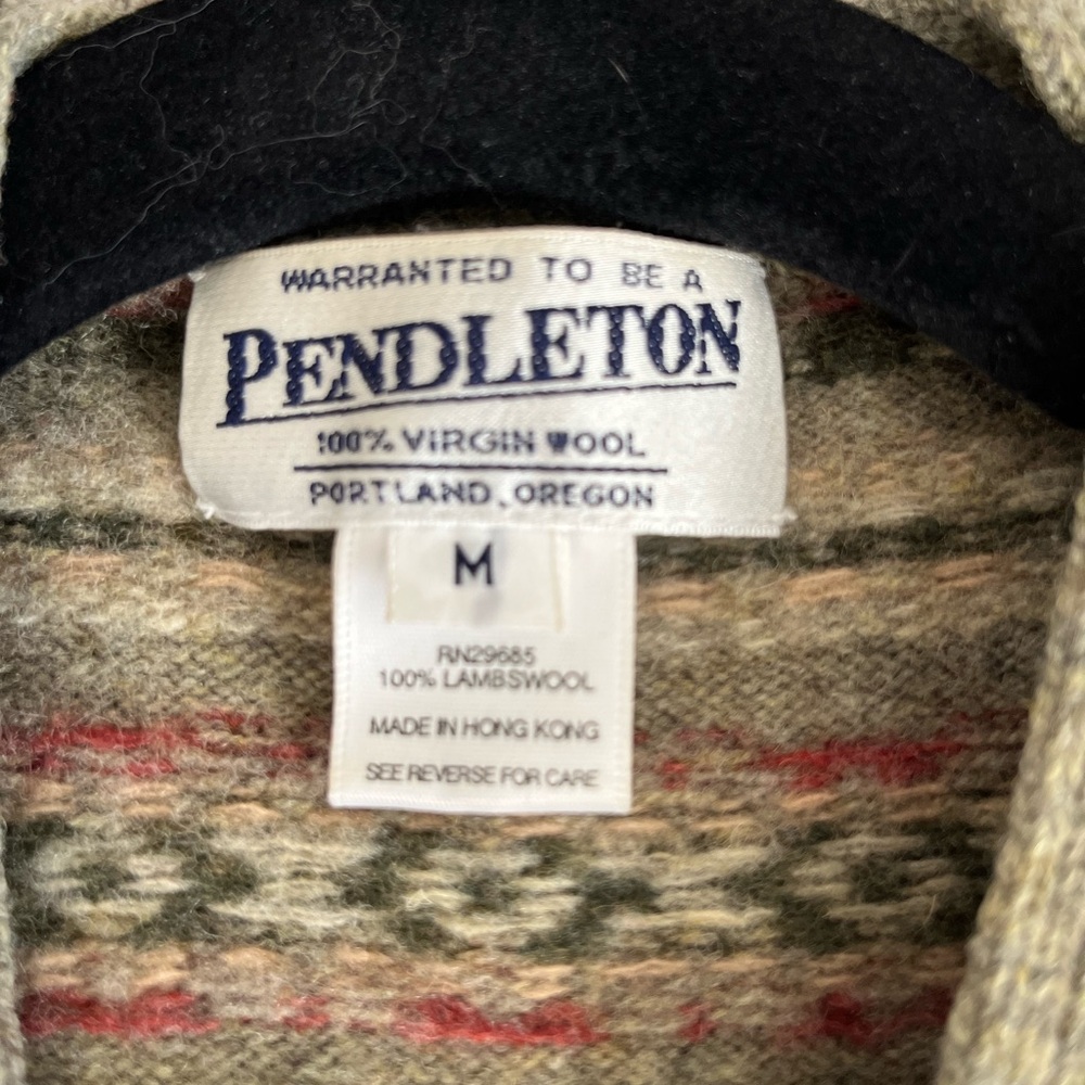 Pendleton Multicolor fair isle Patterned Cardigan - image 5